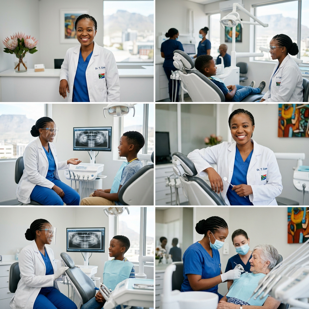 Moments from Cole Dental Studio — consultations, patient care and our dental team at work